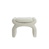 STOOL U BOUCLÉ OFFWHITE - CHAIRS, STOOLS